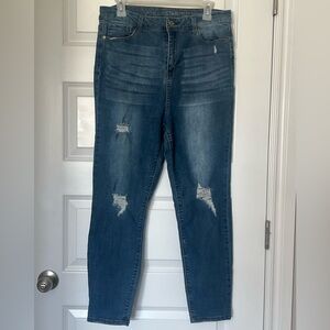 Vanilla Star Jeans | Distressed | Stretch | skinny | High Rise | Junior Sz 15
